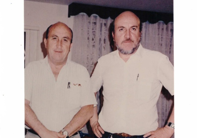 Os irmãos Wilson e Franklin Wagner, na década de 1970.