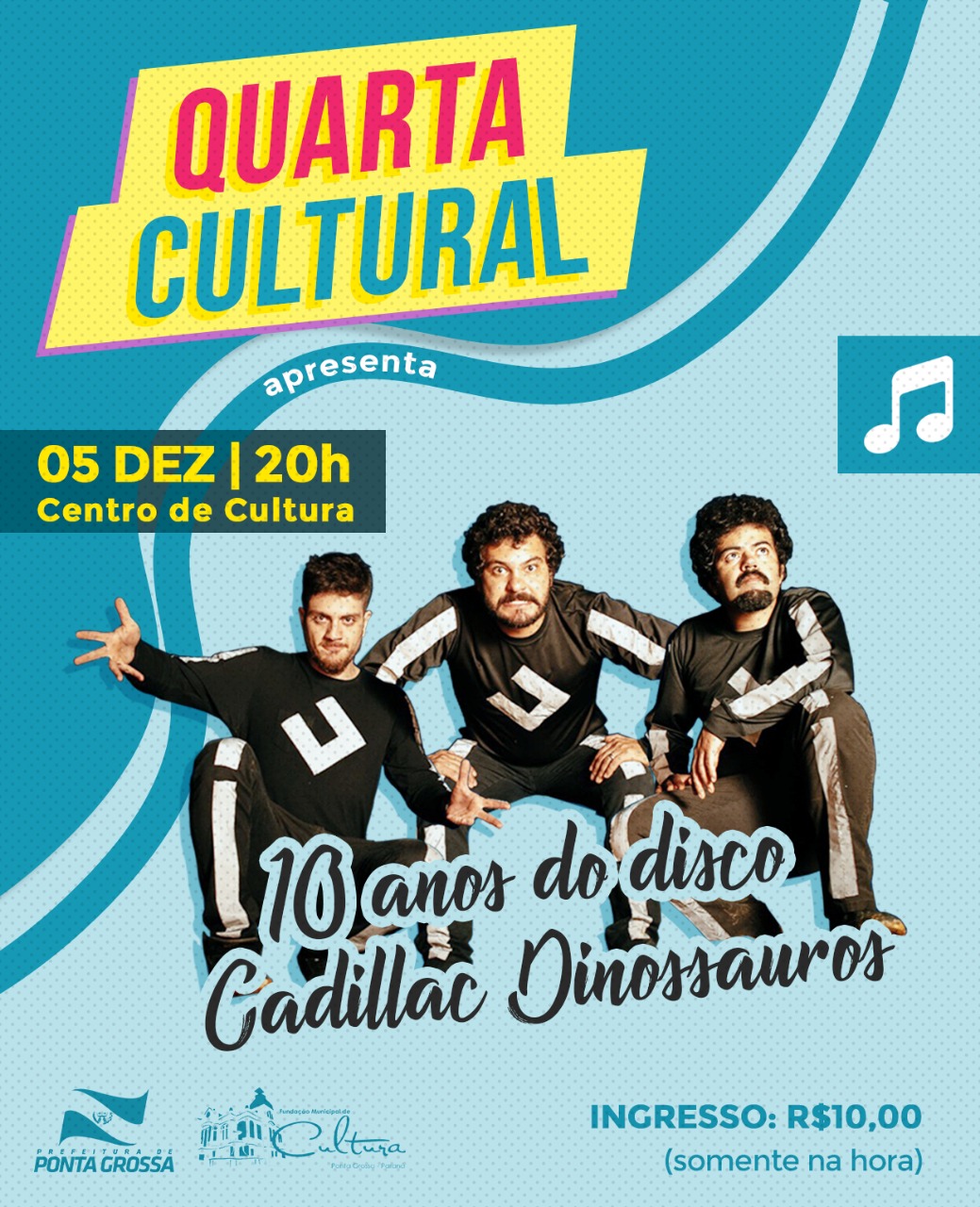 Quarta Cultural celebra 10 anos do primeiro disco da Cadillac Dinossauros