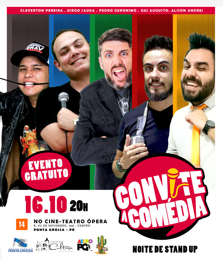 PG tem show de stand up comedy gratuito nesta quarta