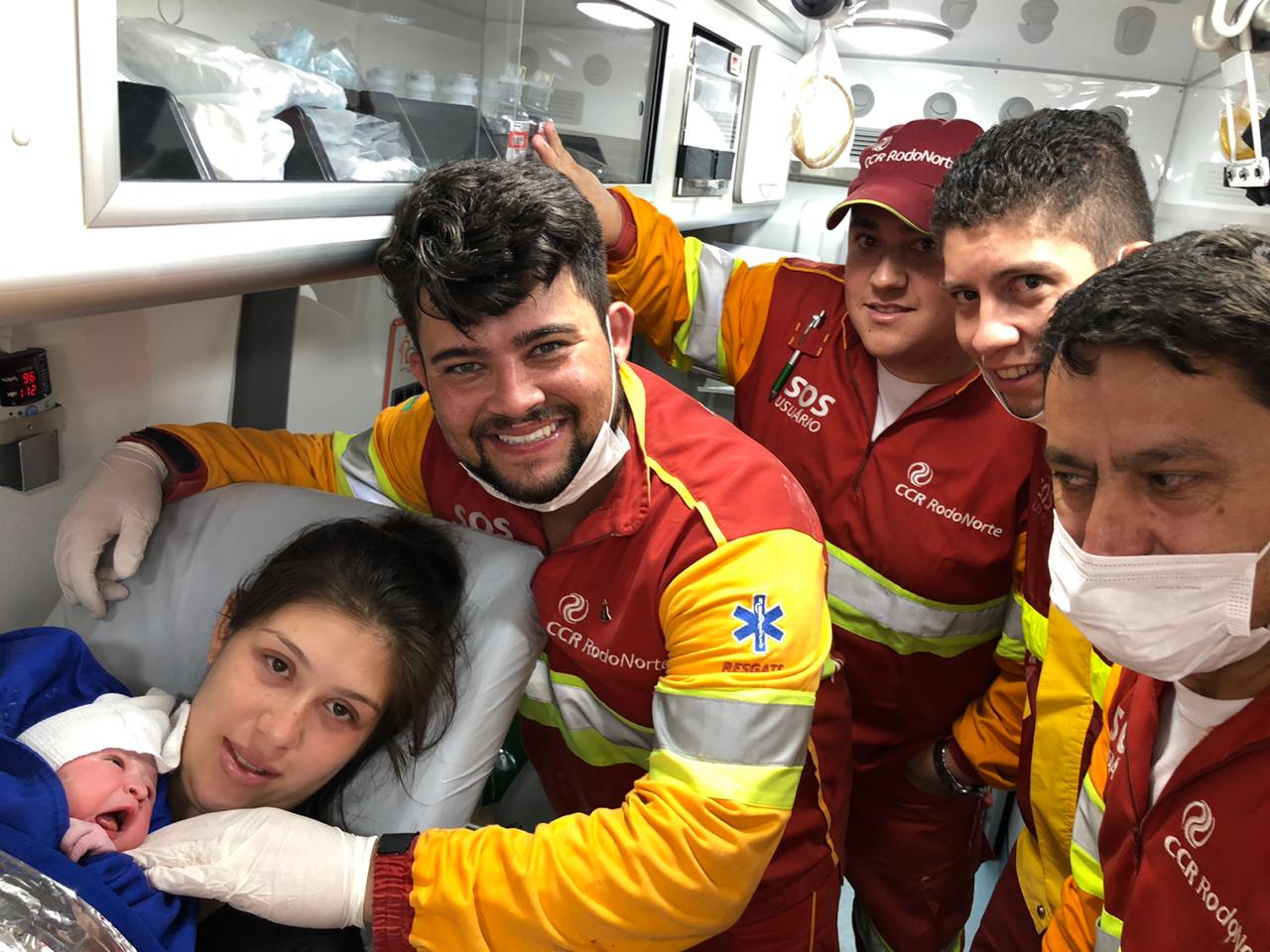 APH da CCR RodoNorte realiza parto na BR 376