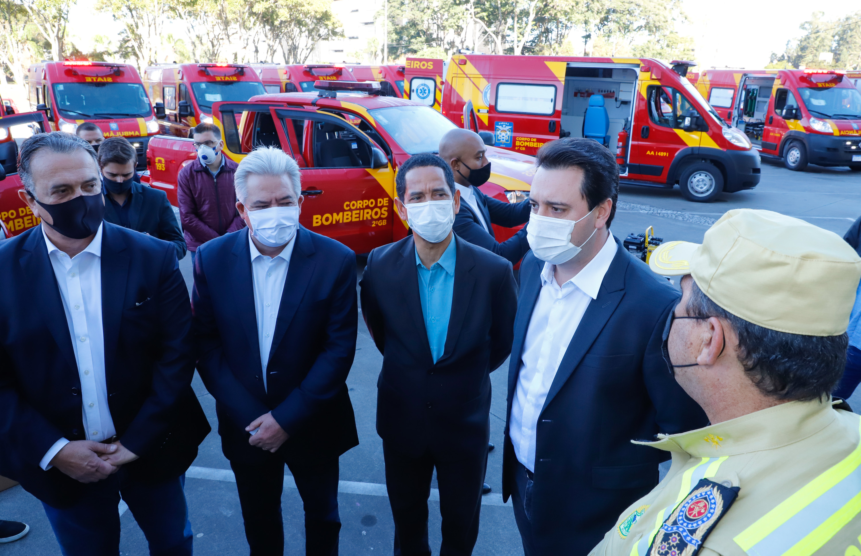 Governador ressalta atuação de Plauto para melhorar estrutura dos Bombeiros em PG e Castro