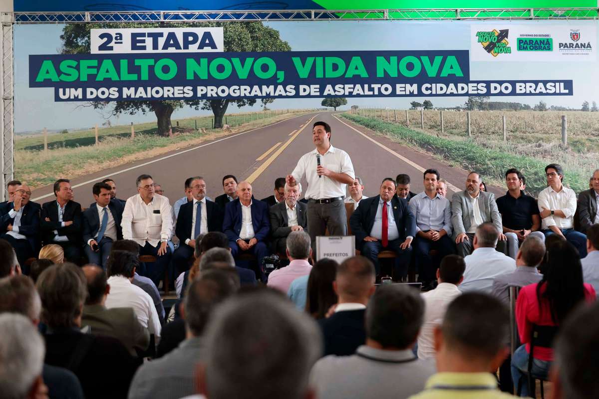 Governador anuncia R$ 132 milhões para mais uma fase do programa Asfalto Novo, Vida Nova