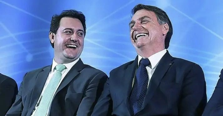 Ratinho Junior e Bolsonaro fecham apoio PSD/PL nas principais cidades do Paraná