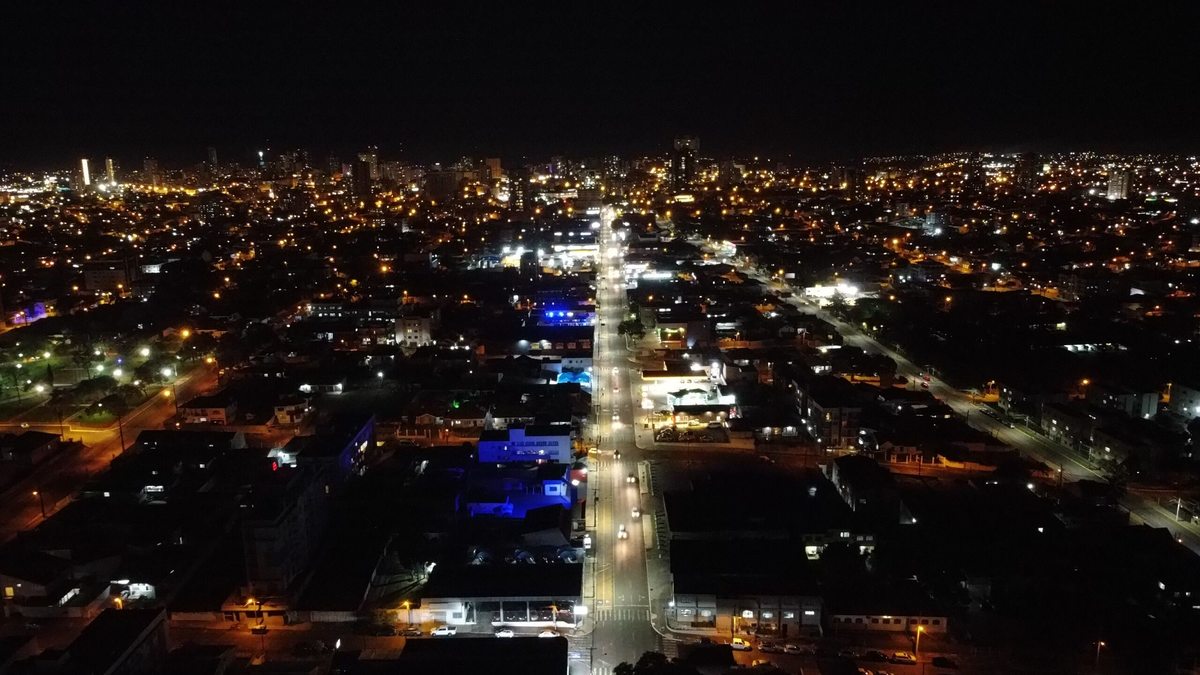 Mais de 650 lâmpadas convencionais já foram substituídas por LED em Ponta Grossa